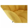 Otočné kreslo - KOMODO, Žltá látka – detail 8