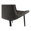 Jedálenská stolička - HAZAL, Tmavosivá ekokoža – detail 2