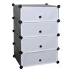 0000288715 modularny organizer na topanky cierna biela poret 2