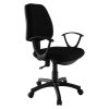 Kancelárska stolička - COLBY, Čierna látka – detail 4