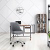 Kancelárska stolička - EDIZ, Sivá látka – detail 17
