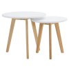 Konferenčné stolíky – MALTO 2, Biela/buk
