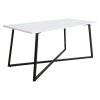 Konferenčný stolík – BERTEL, Biela/čierna