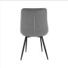 Jedálenská stolička - SARIN, Sivá zamatová látka – detail 4