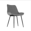 Jedálenská stolička - SARIN, Sivá zamatová látka – detail 9