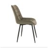 Jedálenská stolička - SARIN, Sivohnedá zamatová látka – detail 10
