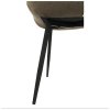 Jedálenská stolička - SARIN, Sivohnedá zamatová látka – detail 2