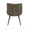 Jedálenská stolička - SARIN, Sivohnedá zamatová látka – detail 7