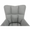 Otočné kreslo - KOMODO, Sivá látka – detail 14