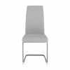 Jedálenská stolička - NOBATA, Sivá ekokoža – detail 1