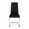 Jedálenská stolička - VATENA, Čierna ekokoža – detail 10
