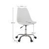 Kancelárska stolička - DARISA, Biela – detail 1