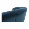 Klubové kreslo - CUBA, Modrá látka – detail 7