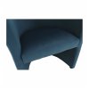 Klubové kreslo - CUBA, Modrá látka – detail 9
