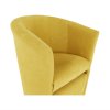Klubové kreslo - ROSE, Žltá látka – detail 13