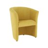 Klubové kreslo - ROSE, Žltá látka – detail 7