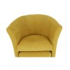 Klubové kreslo - ROSE, Žltá látka – detail 9