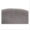 Klubové kreslo - ROSE, Sivá látka – detail 13