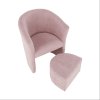 Klubové kreslo - ROSE, Ružová látka – detail 10