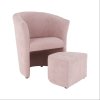 Klubové kreslo - ROSE, Ružová látka – detail 11
