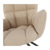 Otočné kreslo - KOMODO, Béžová látka – detail 15