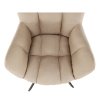 Otočné kreslo - KOMODO, Béžová látka – detail 16