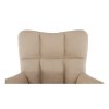 Otočné kreslo - KOMODO, Béžová látka – detail 17