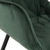 Dizajnové kreslo - FEDRIS, Zelená zamatová látka – detail 13