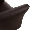 Klubové kreslo - CUBA, Hnedá ekokoža – detail 11