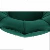 Luxusné kreslo - NOBLIN, Smaragdová zamatová látka – detail 15