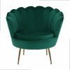 Luxusné kreslo - NOBLIN, Smaragdová zamatová látka – detail 17