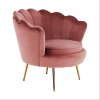 Luxusné kreslo - NOBLIN, Ružová zamatová látka – detail 17