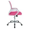 Kancelárska stolička - SANAZ, Ružová sieťovina – detail 13