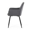 DCH 215%20GREY4 Jedalenska stolicka ARNO Siva zamatova latka 4