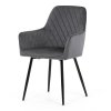 DCH 215%20GREY4 Jedalenska stolicka ARNO Siva zamatova latka 1