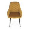 DCH 215%20YEL4 Jedalenska stolicka ARNO Zlta zamatova latka 7