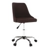 Kancelárska stolička - EDIZ, Hnedá látka – detail 12
