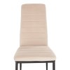 Jedálenská stolička - COLETA, Béžová zamatová látka – detail 2