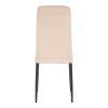 Jedálenská stolička - COLETA, Béžová zamatová látka – detail 8