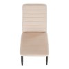 Jedálenská stolička - COLETA, Béžová zamatová látka – detail 9