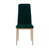 Jedálenská stolička - COLETA, Smaragdová zamatová látka – detail 1