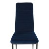 Jedálenská stolička - COLETA, Modrá zamatová látka – detail 2