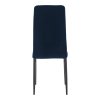 Jedálenská stolička - COLETA, Modrá zamatová látka – detail 9
