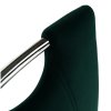 Jedálenská stolička - OLIVA, Smaragdová zamatová látka – detail 4