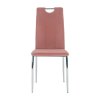 Jedálenská stolička - OLIVA, Ružová zamatová látka – detail 9