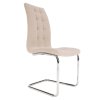 Jedálenská stolička - SALOMA, Béžová zamatová látka – detail 6