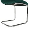 Jedálenská stolička - SALOMA, Smaragdová zamatová látka – detail 7