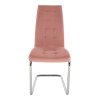 Jedálenská stolička - SALOMA, Ružová zamatová látka – detail 6