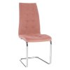 Jedálenská stolička - SALOMA, Ružová zamatová látka