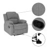 Polohovacie kreslo - ASKOY, Sivá látka – detail 3